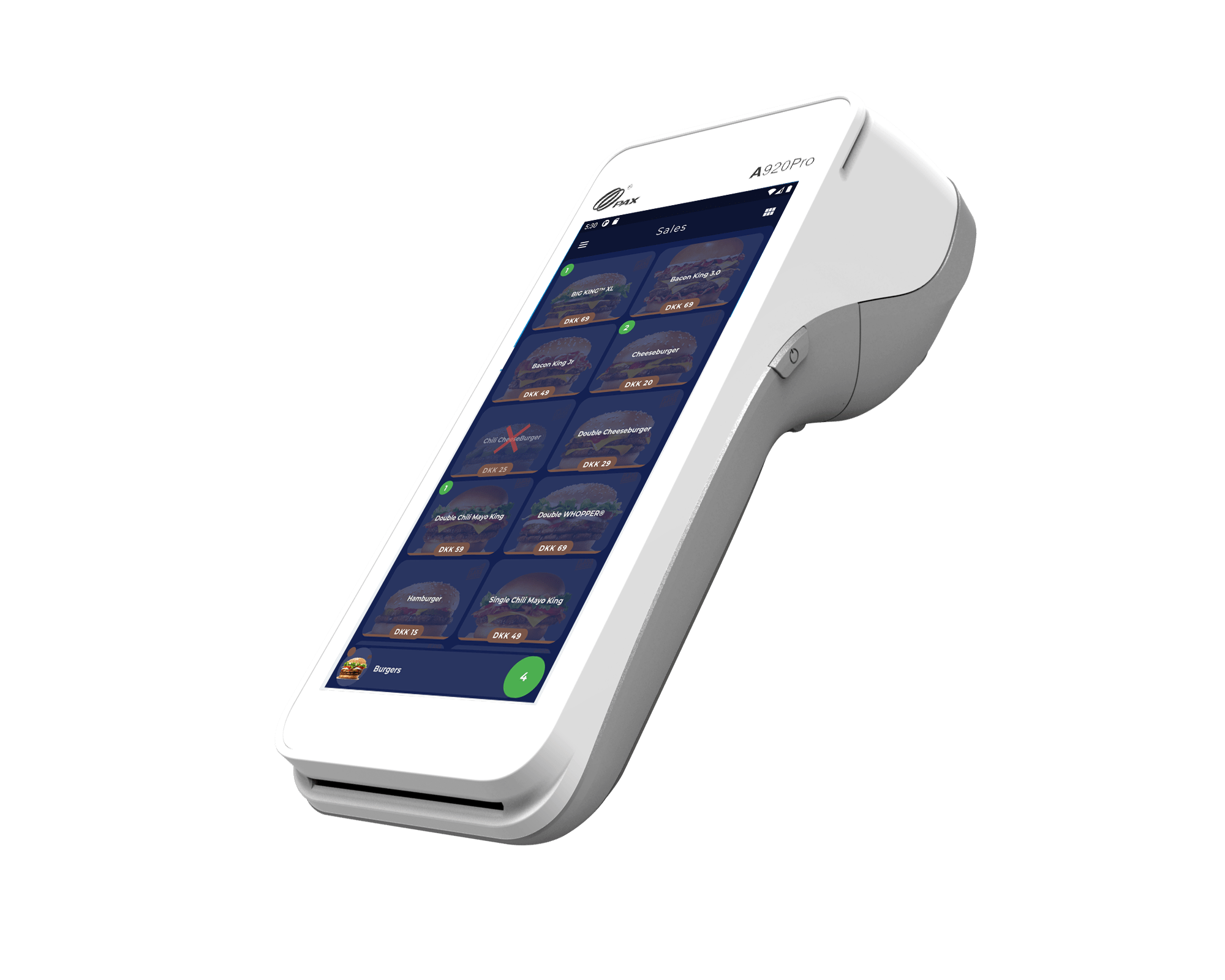 CyberTouch F20 mobile payment terminal